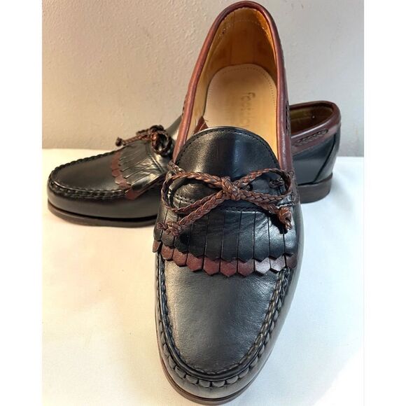 Footjoy Kiltie Tassel Loafers Black/Brown Men’s Shoes Size 9 Medium - Picture 5 of 12